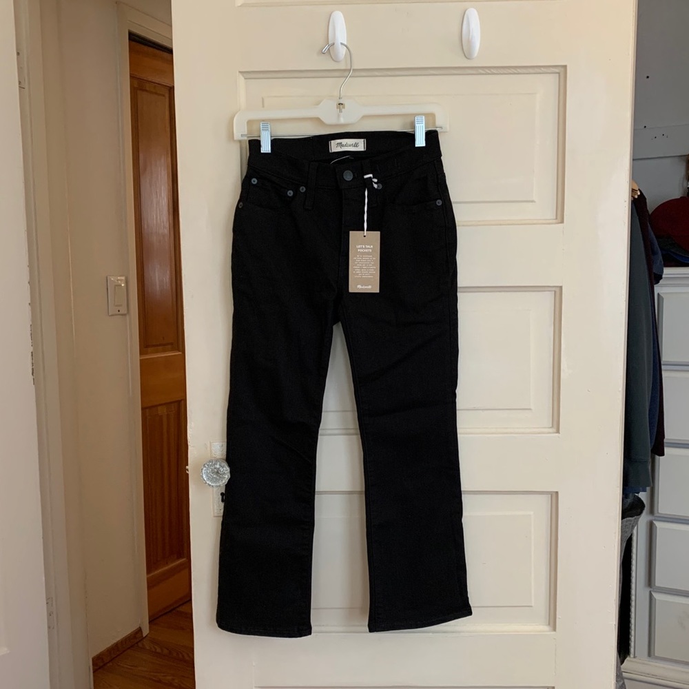 NWT Black Madewell Cali Demi Boot, sz 24S